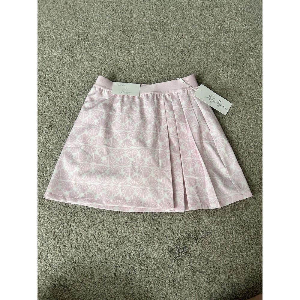 Lady Hagen Womens Pink Seashell Side Pleat Golf Skort‎ XS NWT LH-S23-HT-WBWR2W